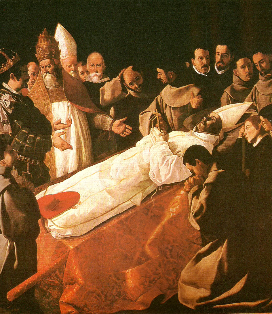 Francisco de Zurbaran death of st. buenaventura